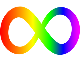 Autism pride infinity symbol